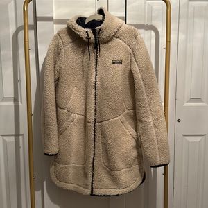 Like New LL Bean Mountain Pile Fleece Coat